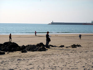 GPS Drawings on Matosinhos beach
