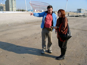 GPS Drawings on Matosinhos beach