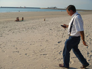 GPS Drawings on Matosinhos beach