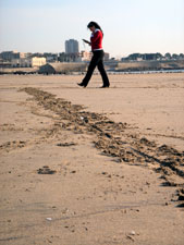 GPS Drawings on Matosinhos beach